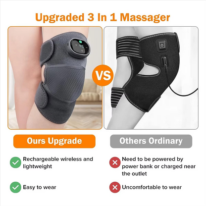 Compact Knee Warmer 3 in 1 Vibration Heat Therapy Massager