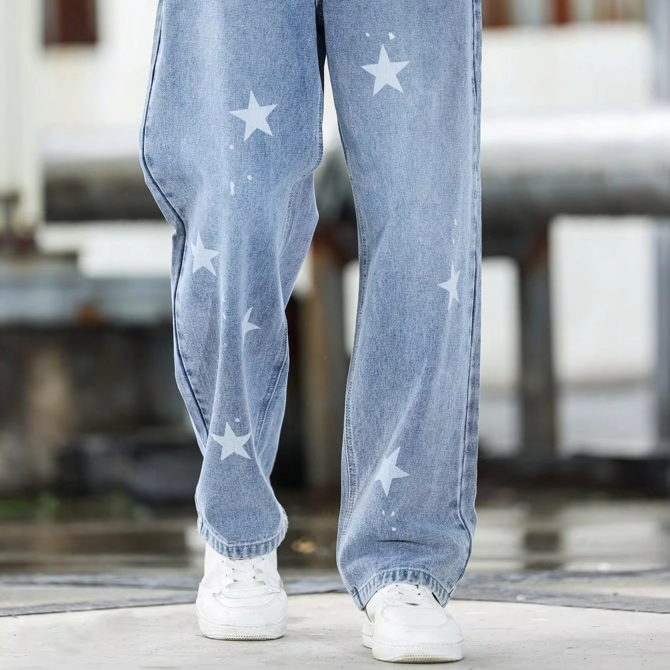 Comfortable Fit Relaxed Blue Jeans Pants