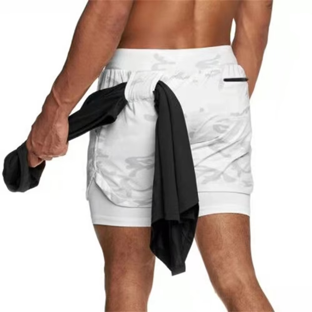 Men's Athletic Running Shorts with Secure Pocket