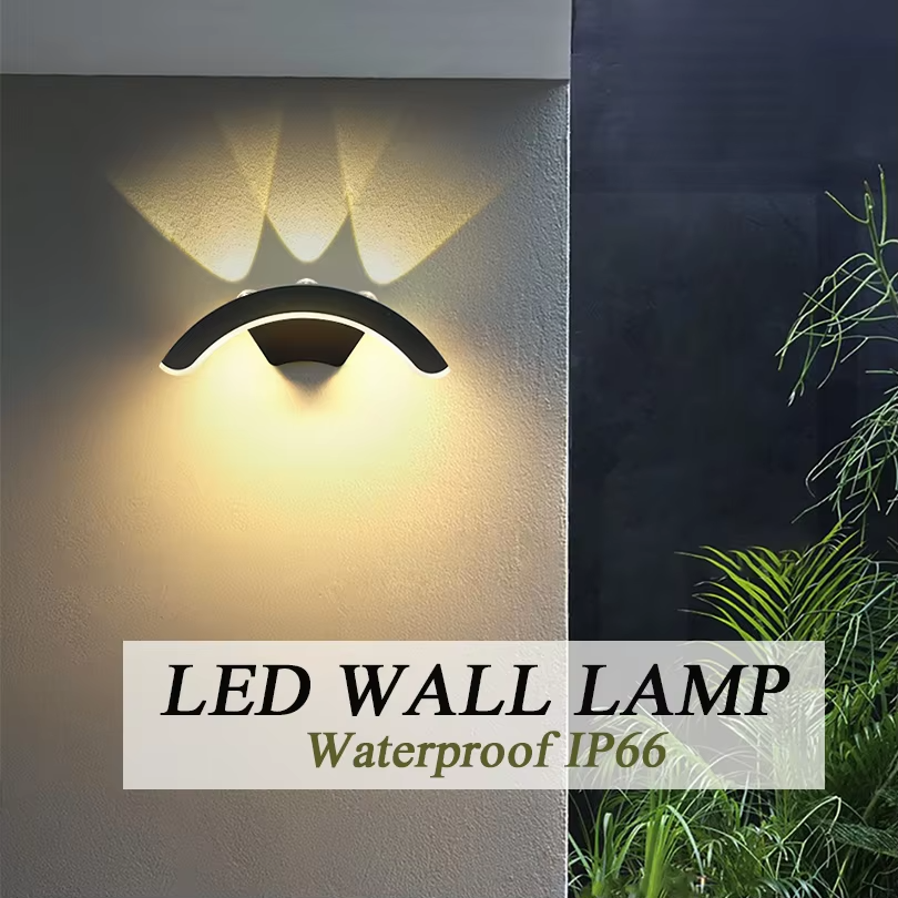 Stylish 10W IP65 Outdoor LED Wall Light for Patio