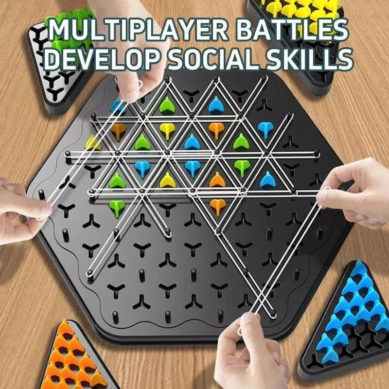 Fun Triangle Chess Battle Board Game for Family