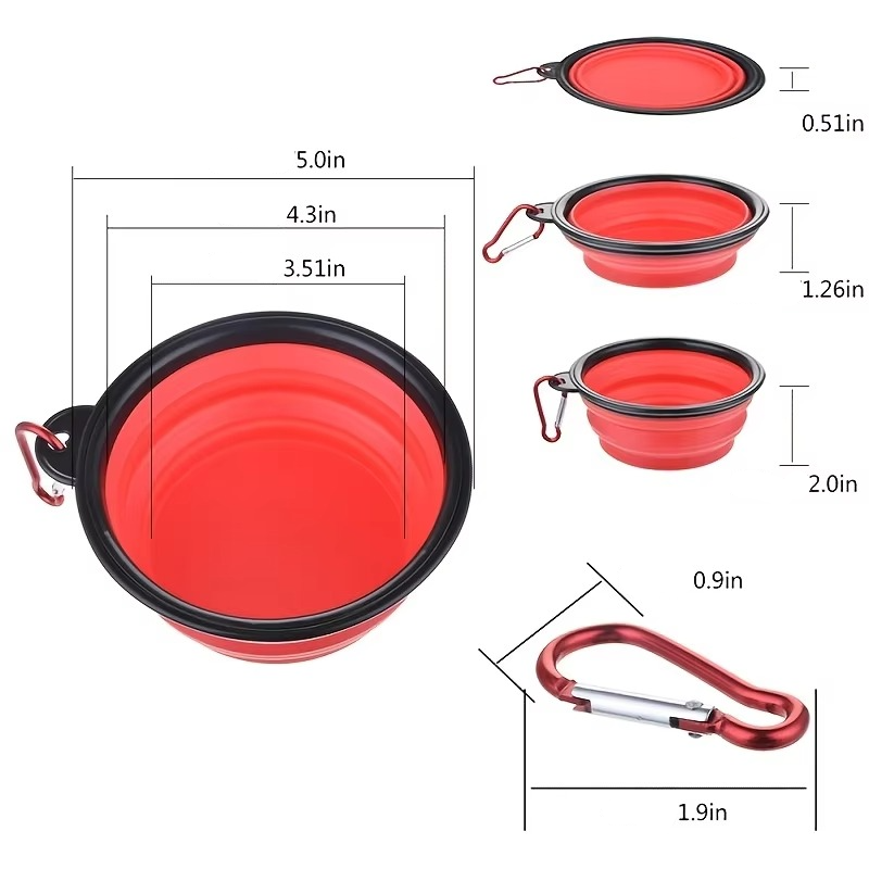 Portable Folding Dog Food Water Bowl