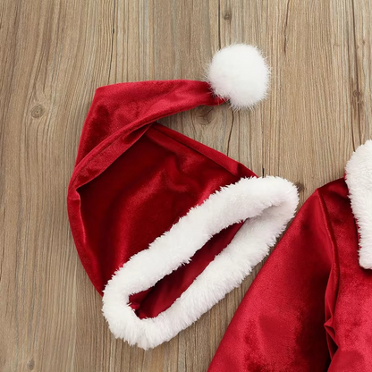 Kids Festive Santa Outfit 3 Piece Set