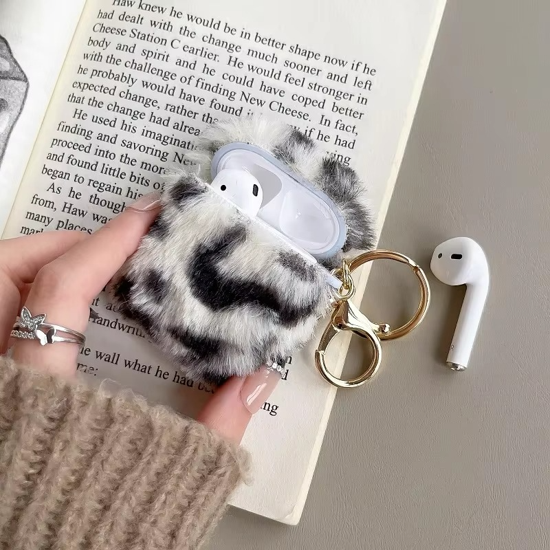 Fuzzy Animal AirPods Cover, Premium Faux Fur Case
