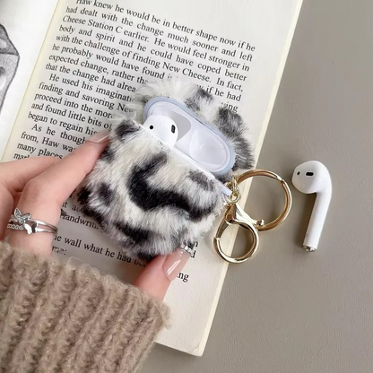 Fuzzy Animal AirPods Cover, Premium Faux Fur Case