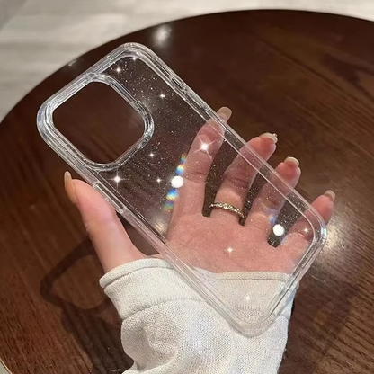 Sparkly Clear Protective Phone Case Soft Transparent Cover