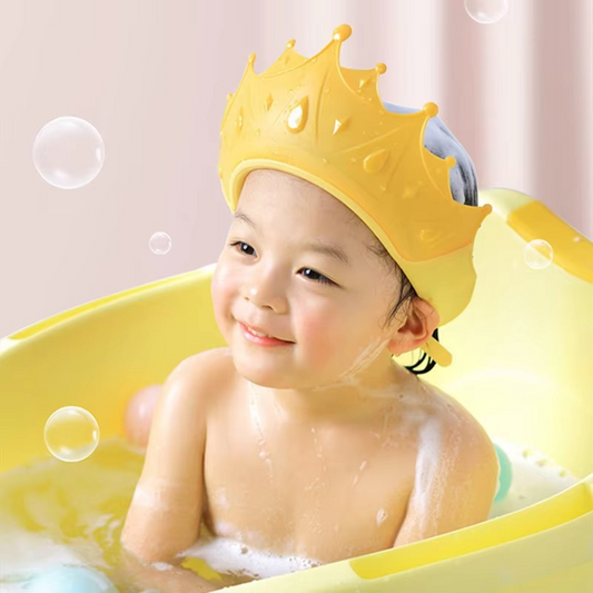 Kids Soft Waterproof Bath Cap Ear Eye Protector - Hehif