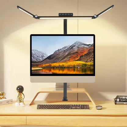 Bright Adjustable 3 Head LED Desk Light with Clamp