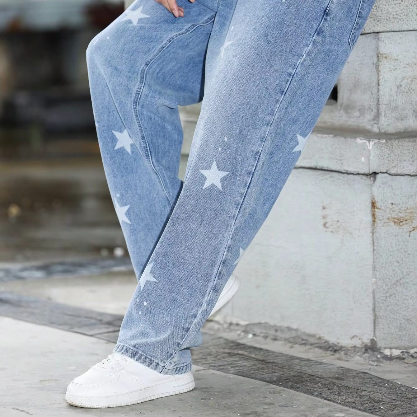 Comfortable Fit Relaxed Blue Jeans Pants