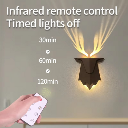 Deer Shaped LED Wall Light with Remote