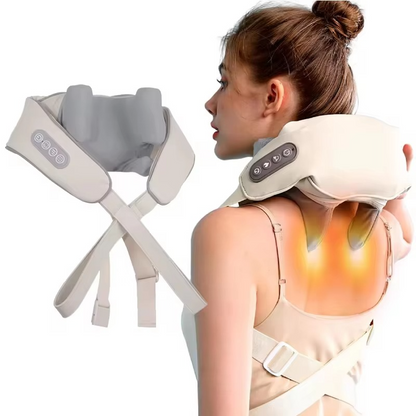 Portable Electric Shoulder and Neck Massager for Back Pain Relief - Hehif