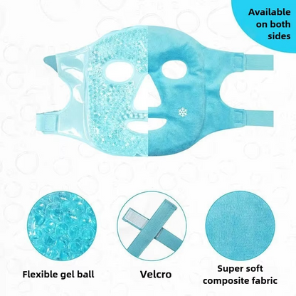 Heated and Cooling Gel Face Mask with Eye Mask