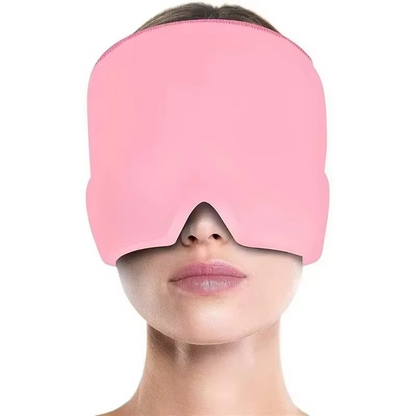 Relaxing Cold Hot Head Ice Wrap with Eye Mask