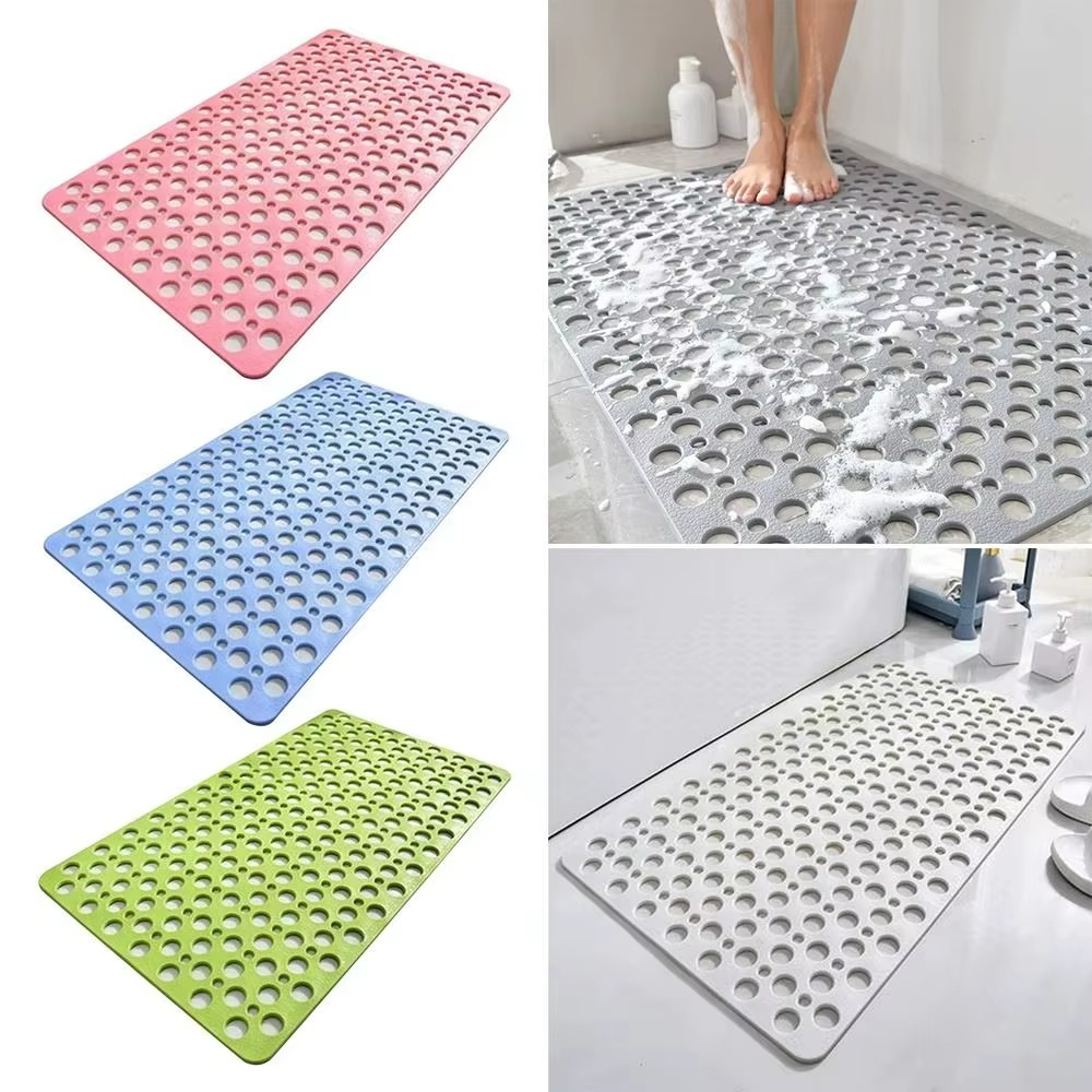 Soft Grip Non-Slip Shower Mat with Suction Cups, Mildew Resistant