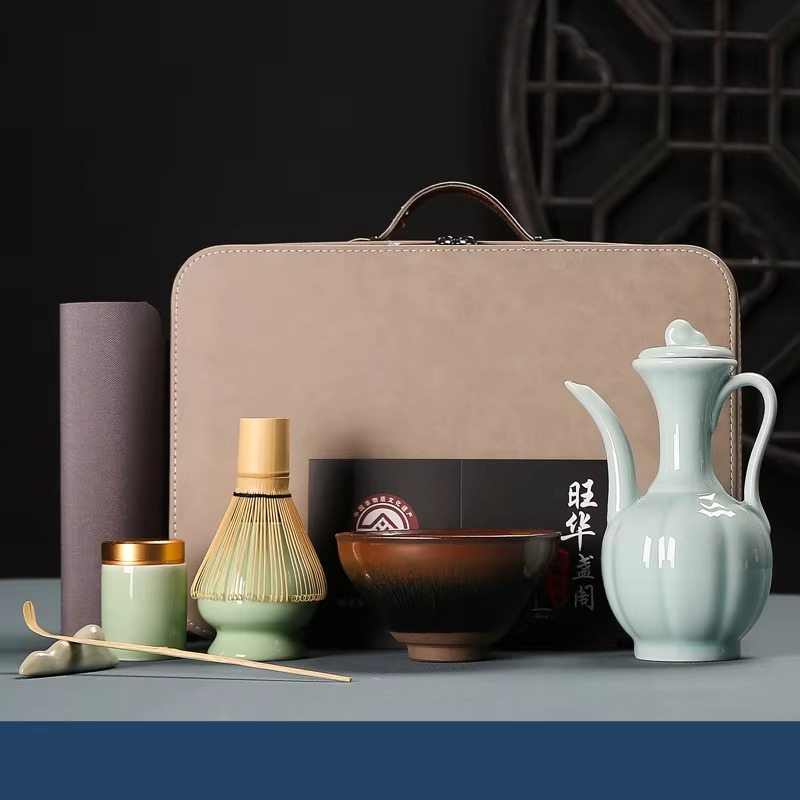 Deluxe Green Tea Starter Kit with Bamboo Accessories