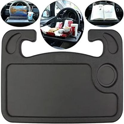 Compact Car Laptop Tray - Adjustable Steering Wheel Table