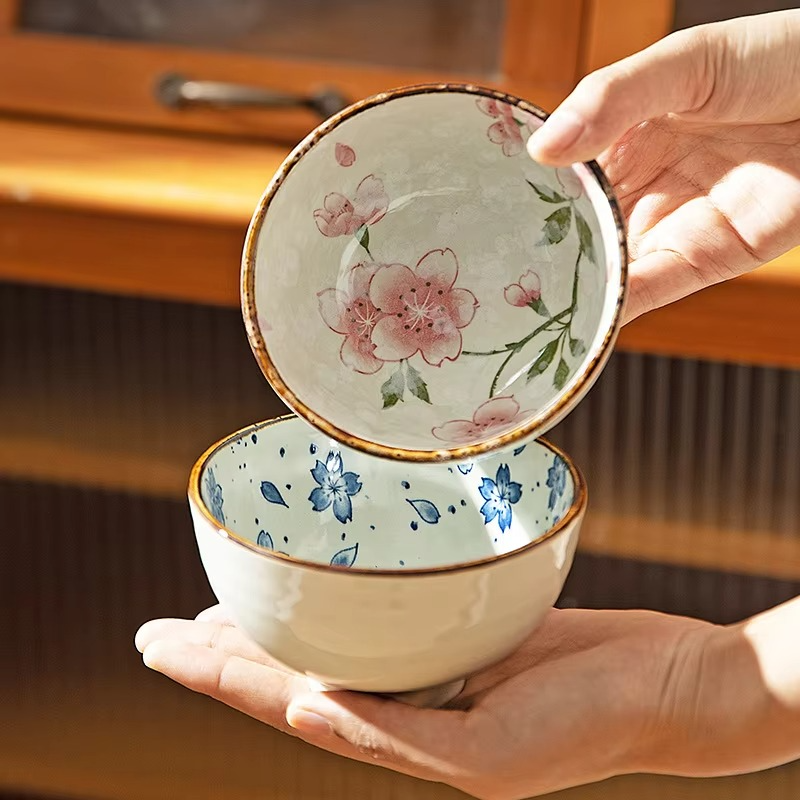 Delicate Porcelain Bowl Set for Food and Dessert