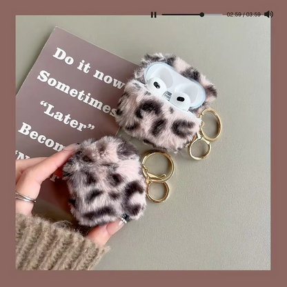 Fuzzy Animal AirPods Cover, Premium Faux Fur Case