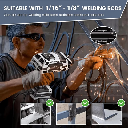 Compact Portable ARC Welder Set with Accessories