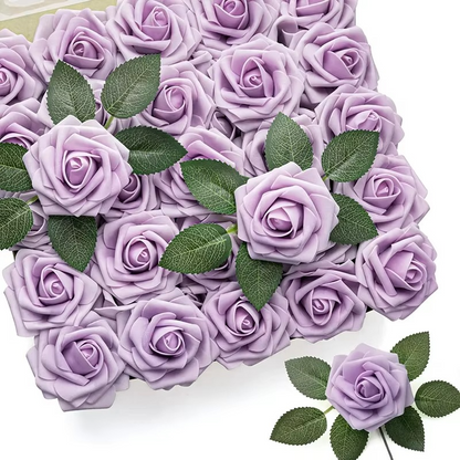 Natural Looking Red Silk Roses (Pack of 25/10)