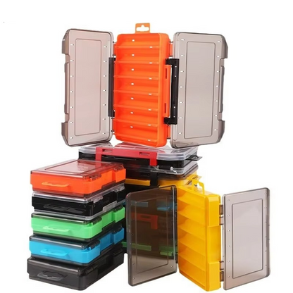 Compact Dual Layer Fishing Tackle Box with Clear View