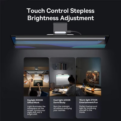 Compact LED Computer Screen Light for Desk Use