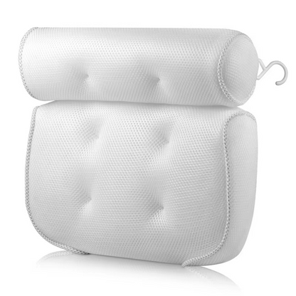 Comfortable Bath Pillow with Breathable Mesh for Head Support
