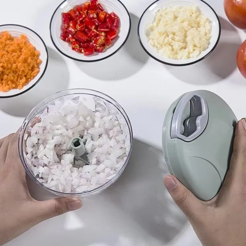 Manual Food Chopper for Garlic, Ginger, Meat & Veggies