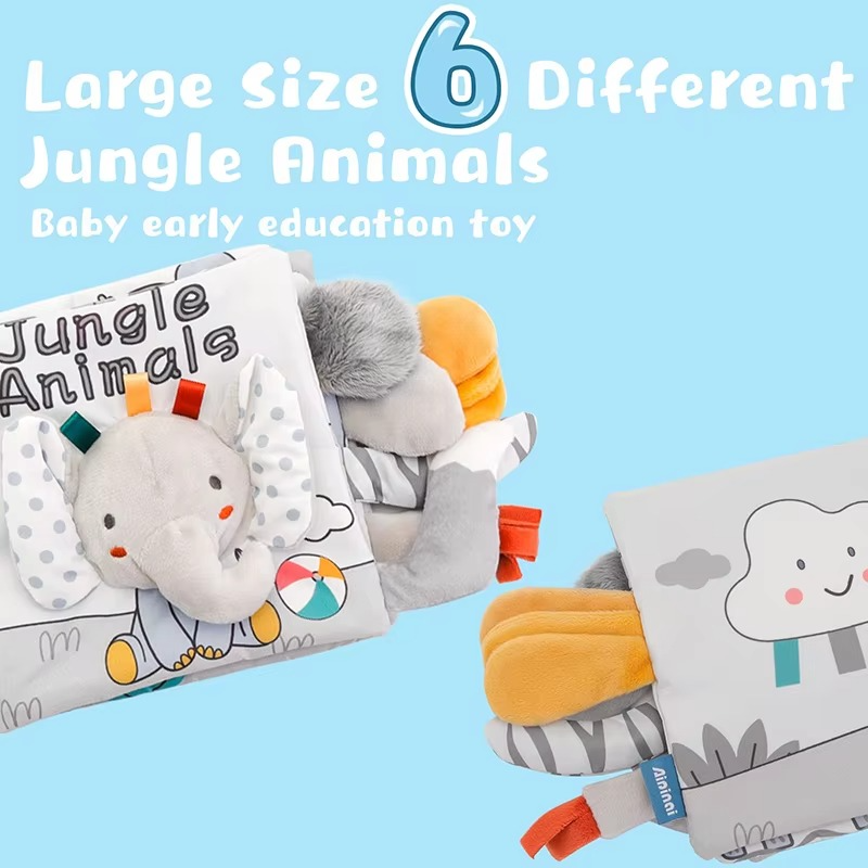 Colorful Baby Book with Interactive Textured Pages