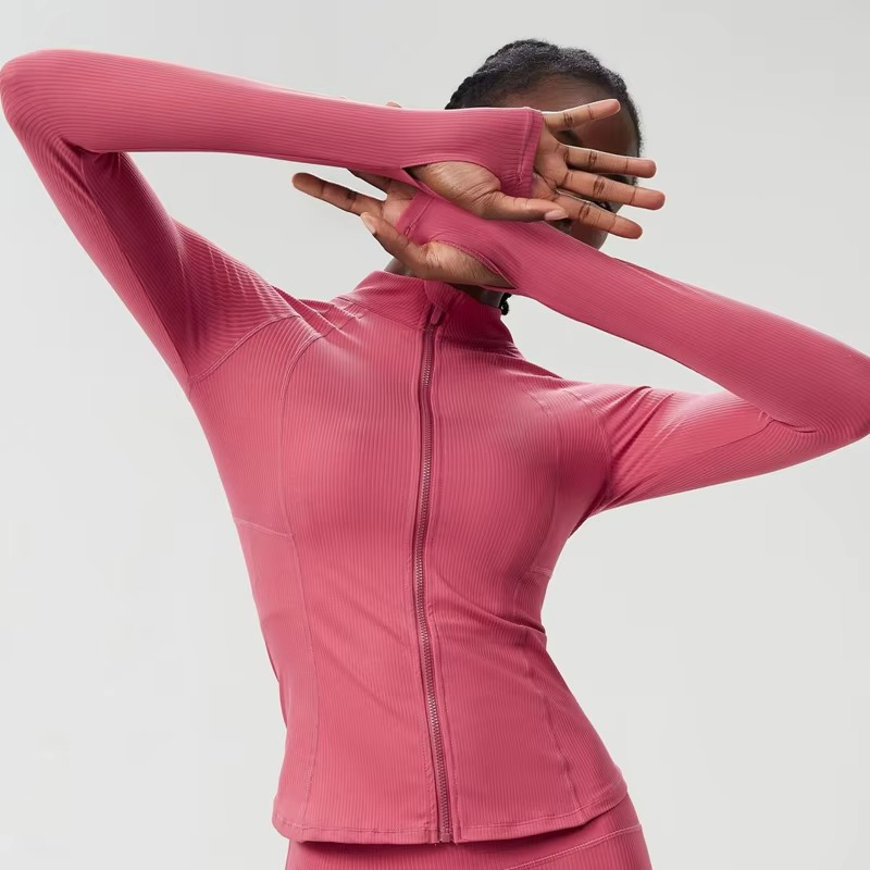 Women's Breathable Athletic Jacket with Long Sleeves
