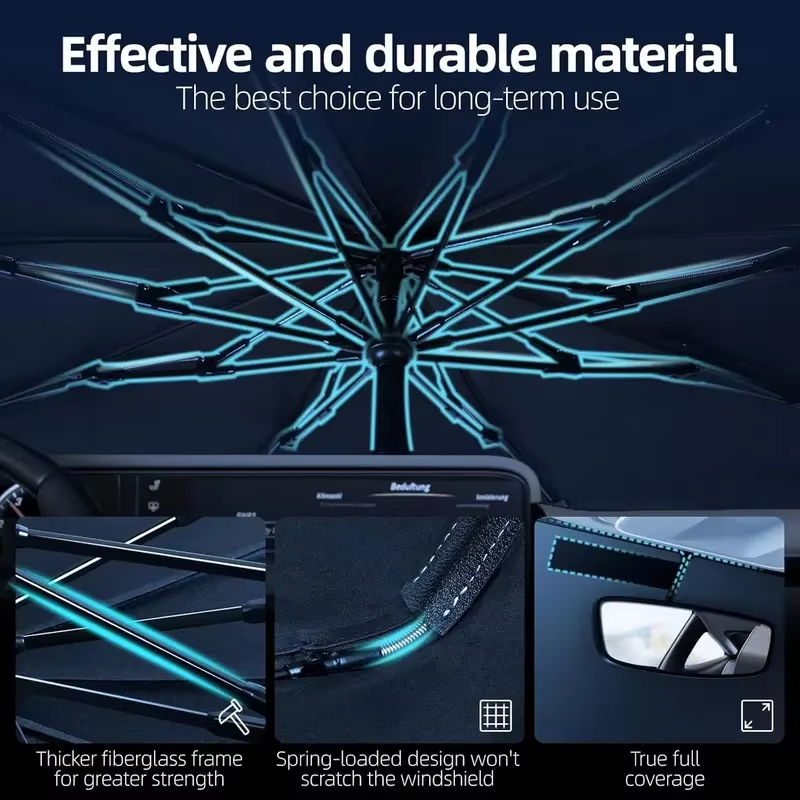 Car Sun Shade - Portable UV Blocking Window Visor