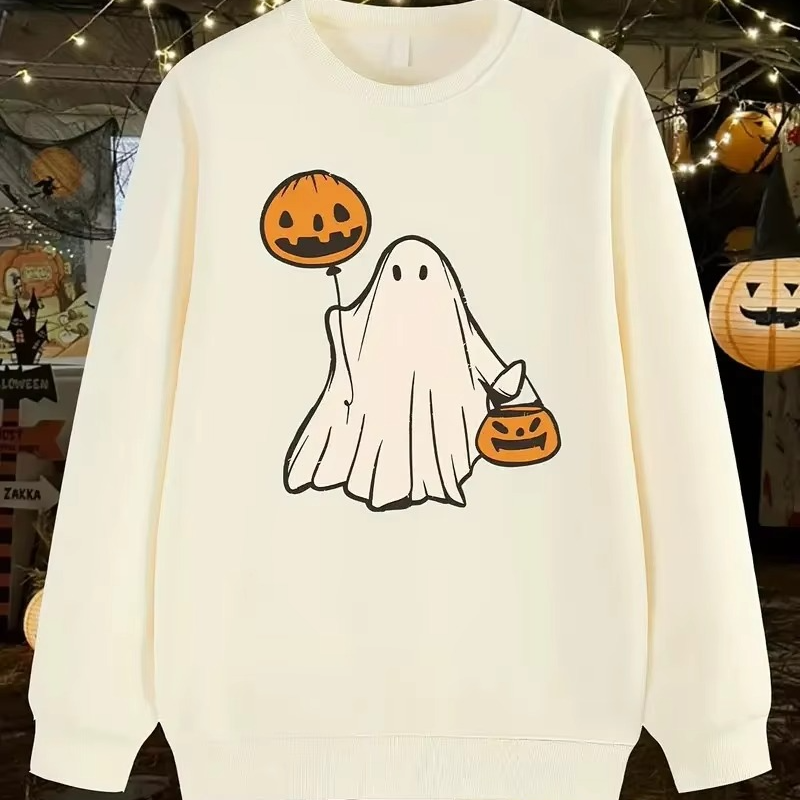Spooky Halloween Graphic Pullover Hoodie