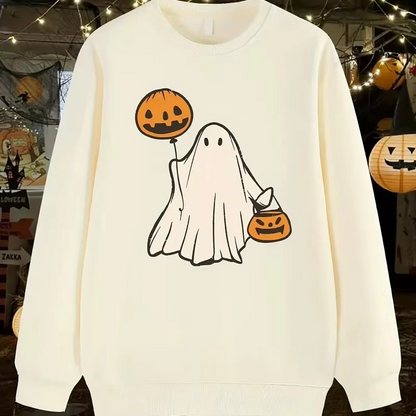 Spooky Halloween Graphic Pullover Hoodie