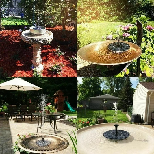Outdoor Solar Water Fountain Pump Kit - Hehif