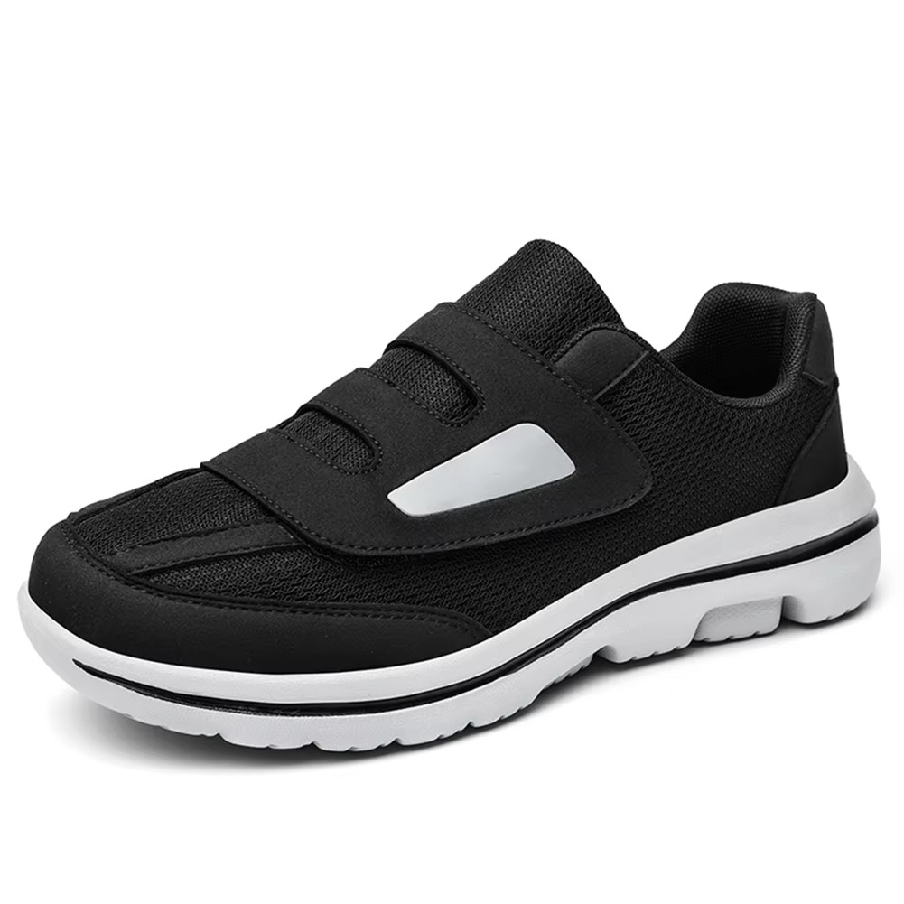 Comfy Wide Fit Walking Sneakers, Good Arch Support - Hehif