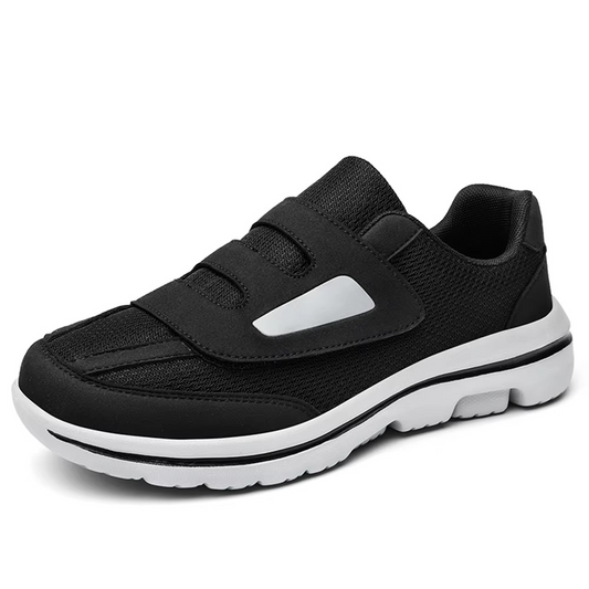 Comfy Wide Fit Walking Sneakers, Good Arch Support - Hehif