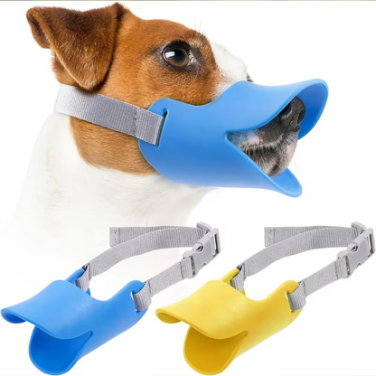 Comfortable Rubber Pet Muzzle for Small to Large Dogs