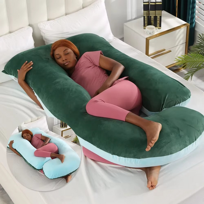 Contoured Full Body Pillow for Side Sleeping Support
