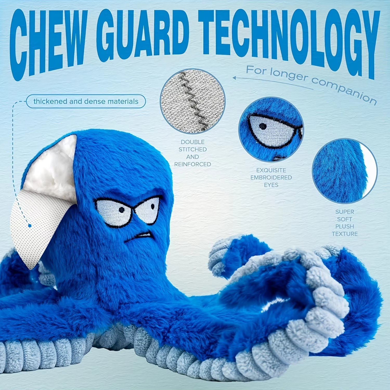 Fun Interactive Pet Octopus Toy - Hehif