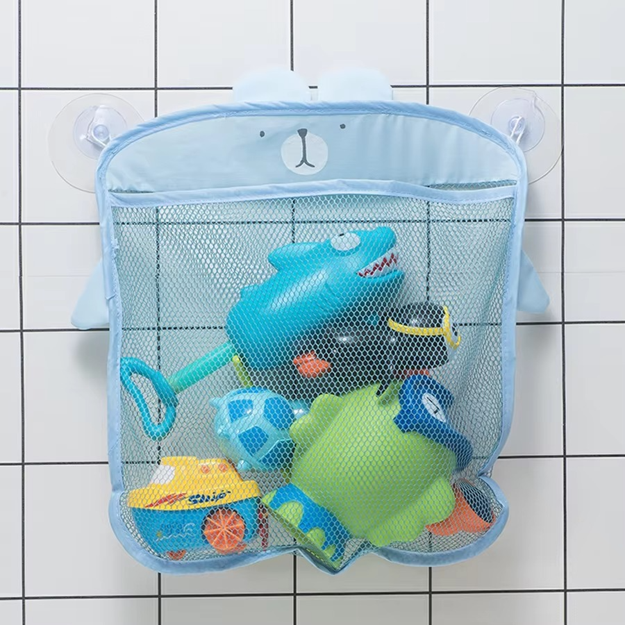 Fun Duck Baby Bath Toy Organizer Bag with Suction