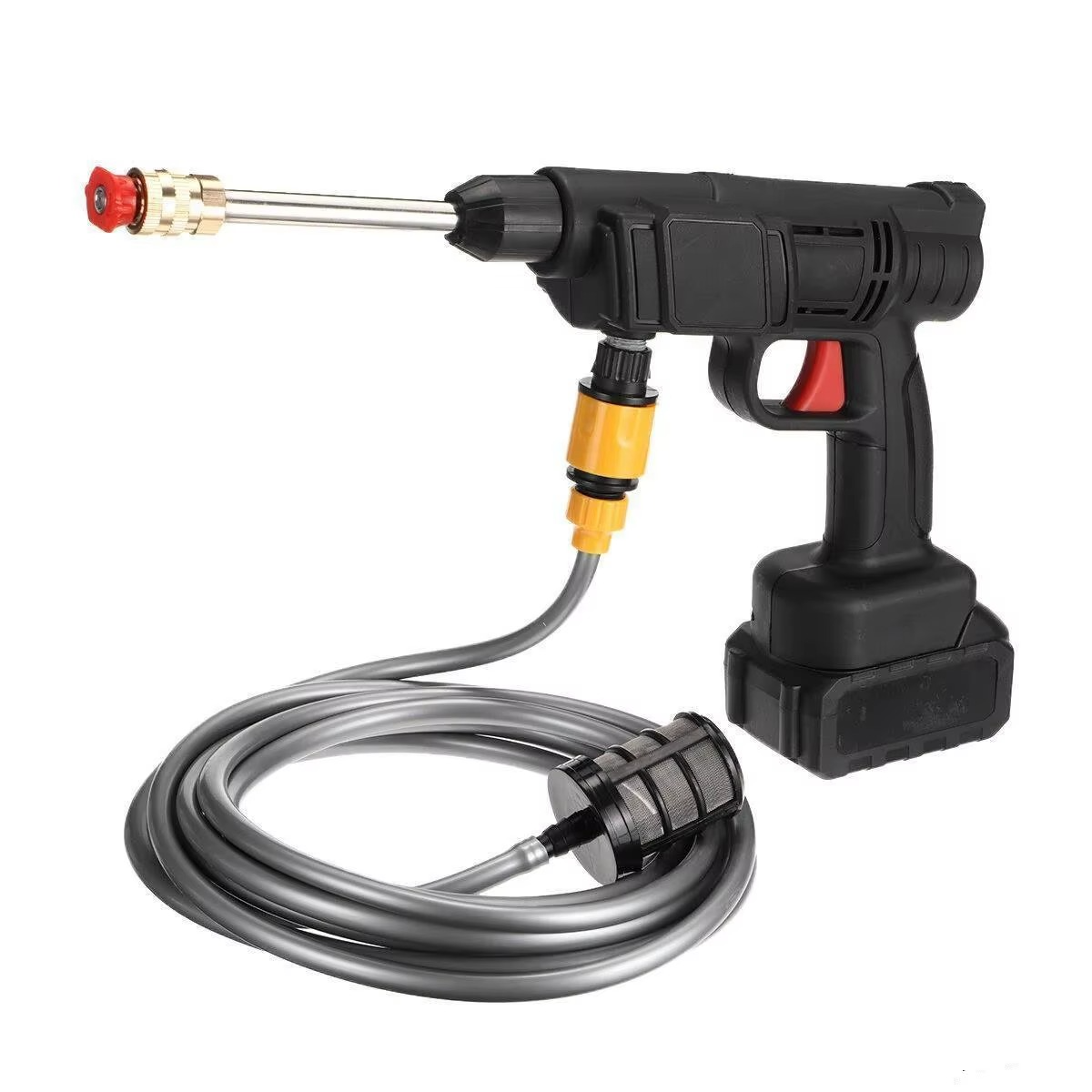 Compact Wireless Car Wash Kit with Rechargeable Battery
