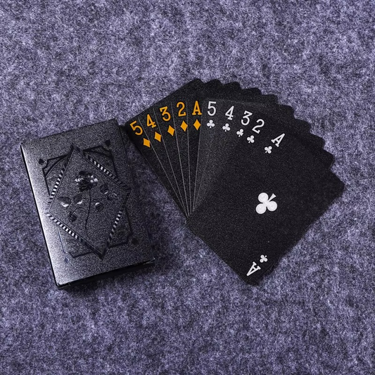 Premium Waterproof Gold Coated Playing Cards - Hehif