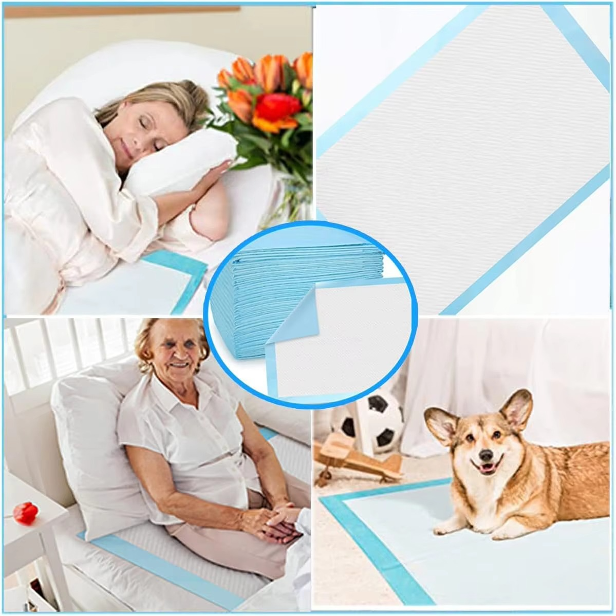 Large Pet Training Pads for Adult Care, 30 Count