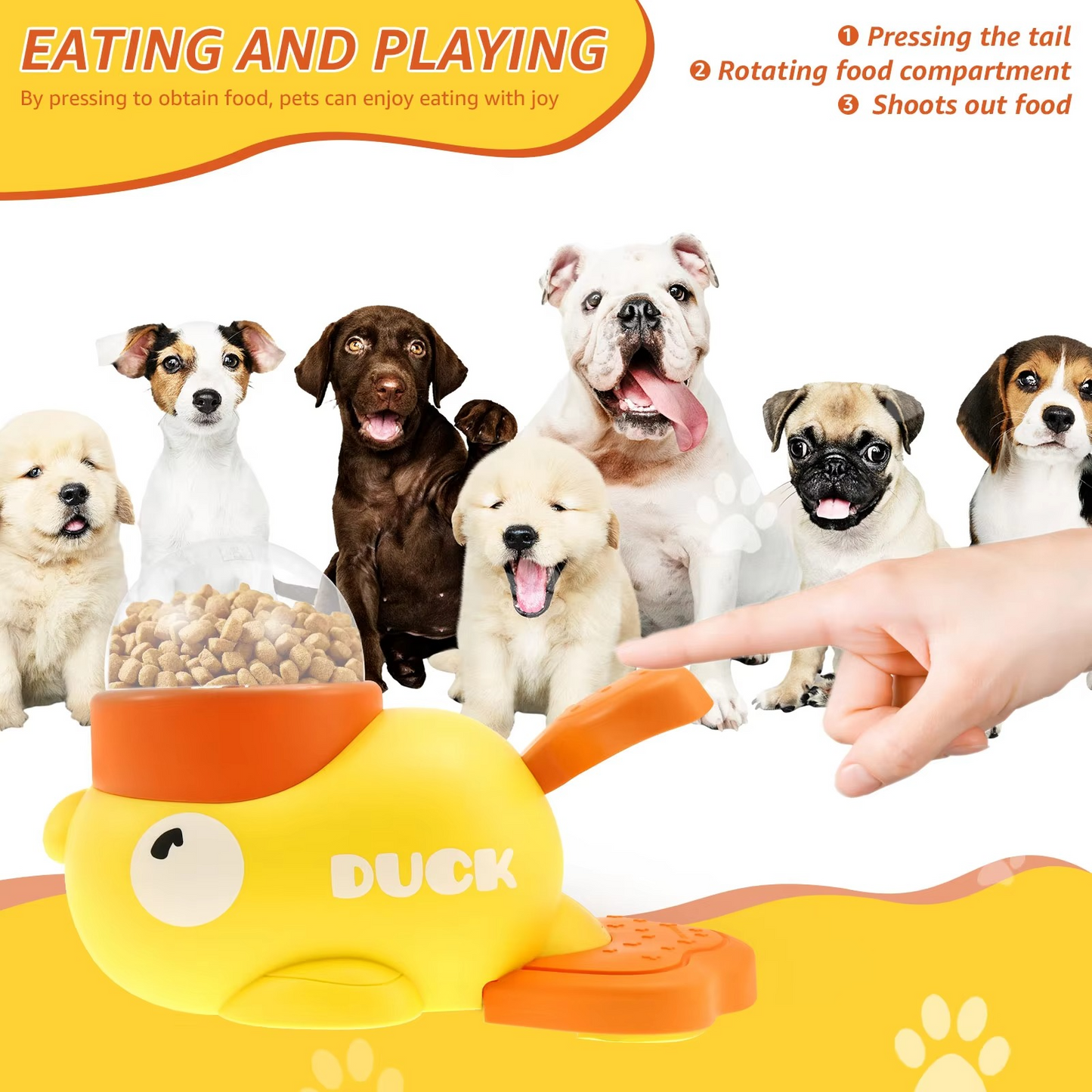 Fun Dog Puzzle Feeder Toy and Treat Dispenser