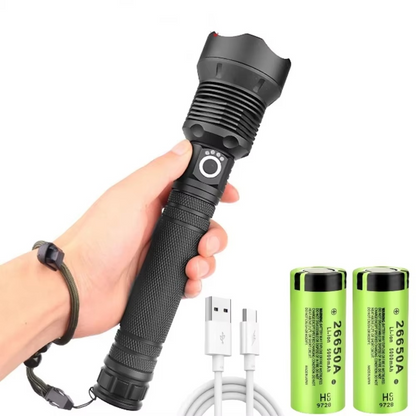 Bright USB Rechargeable LED Flashlight