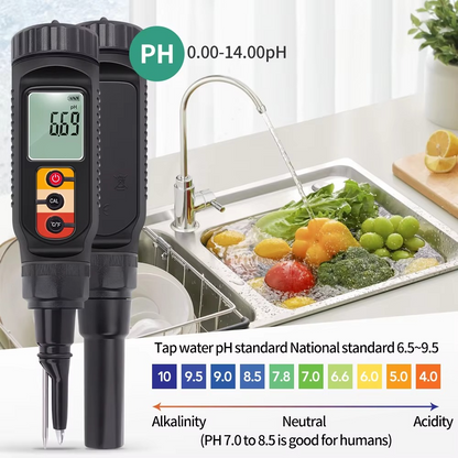 Accurate Food pH and Temp Probe for Cooking and Gardening