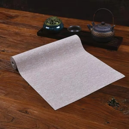 Elegant Waterproof Table Runner Green Leaf Tea Table Mat