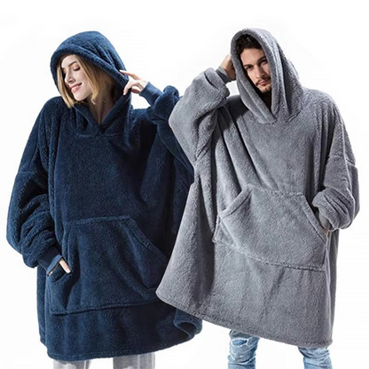 Cozy Large Throw Hooded Blanket for Him and Her
