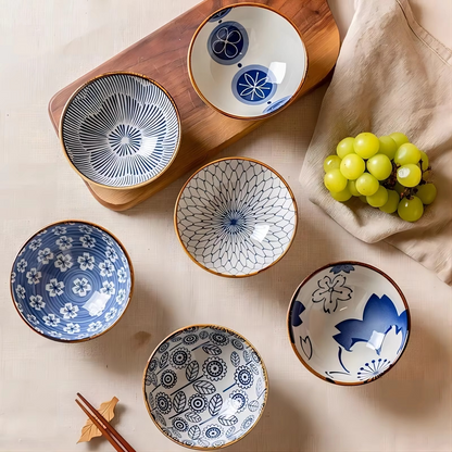 Delicate Porcelain Bowl Set for Food and Dessert