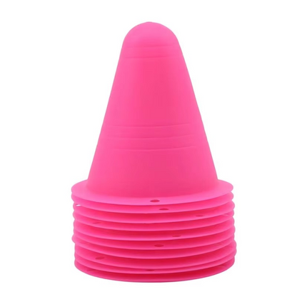 10 Pack Sports Training Cones for Soccer Drills